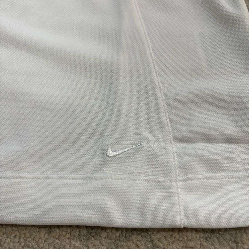 NWT Nike Dri Fit Womens Golf Polo White Tennis Tee Shirt Size Medium NEW - Picture 6 of 9